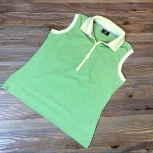 Bogner Sleeveless Polo Shirt In Green
